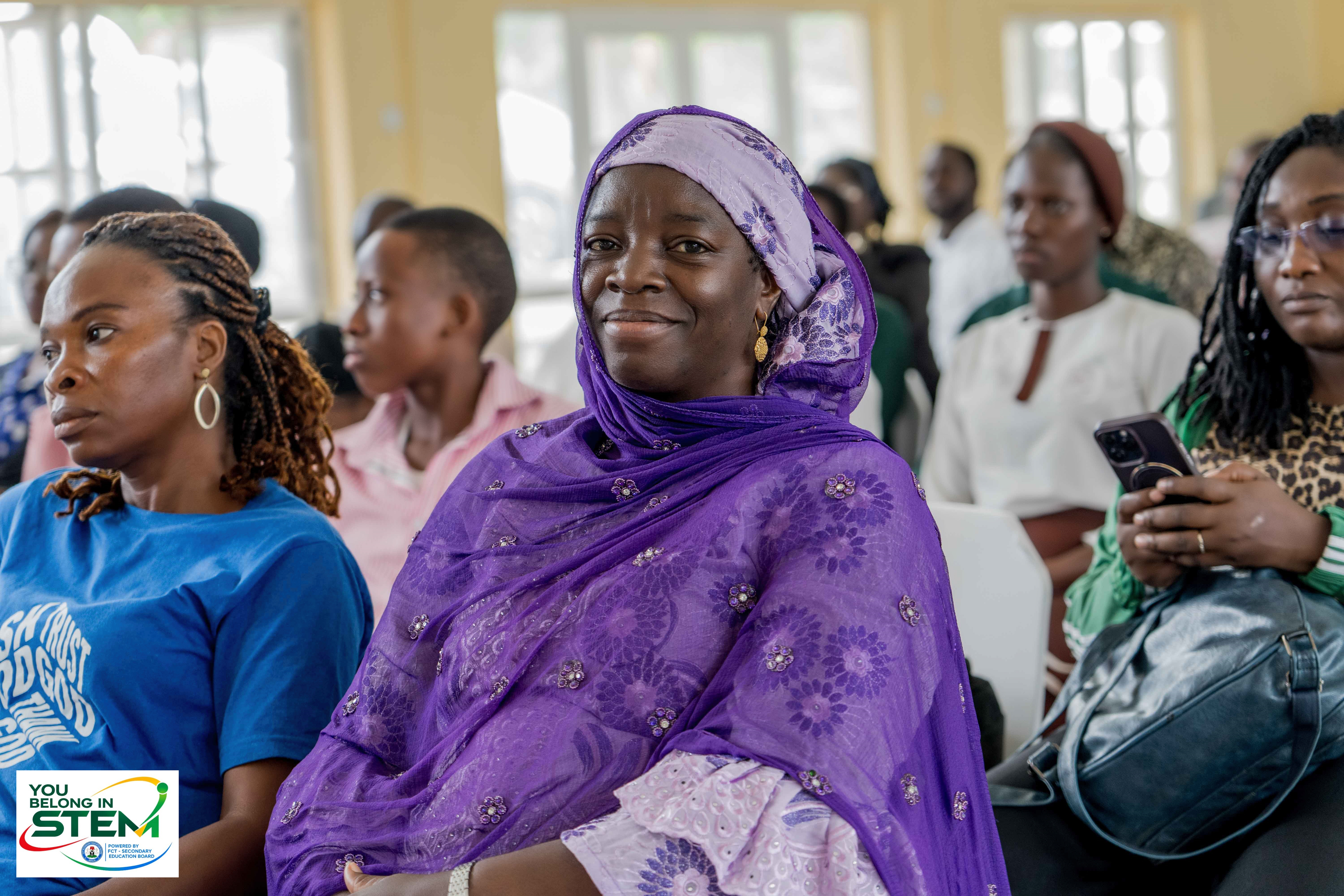 Guest seated at the You Belong in STEM FCT Edition event