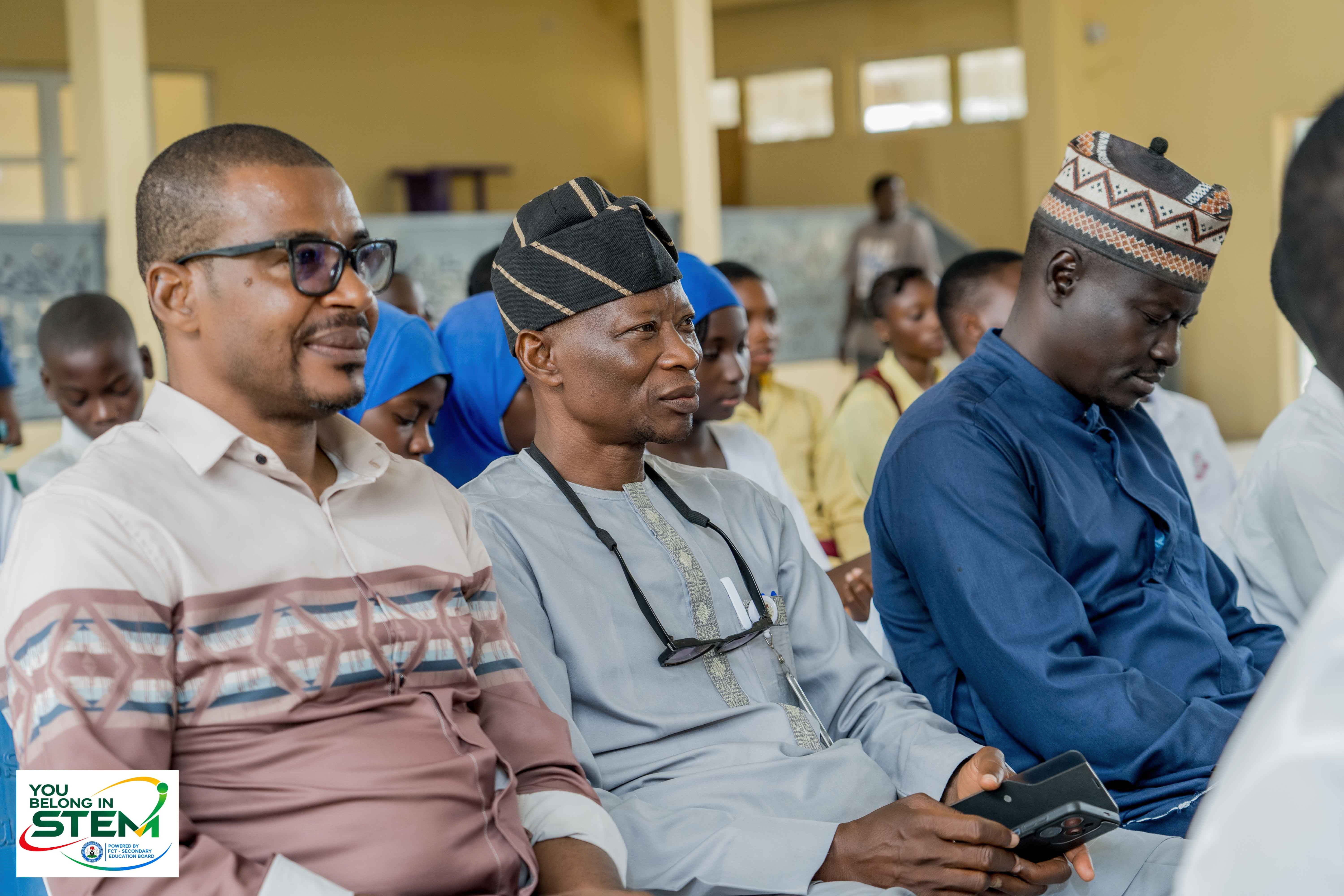 Stakeholders seated at the You Belong in STEM FCT Edition launch